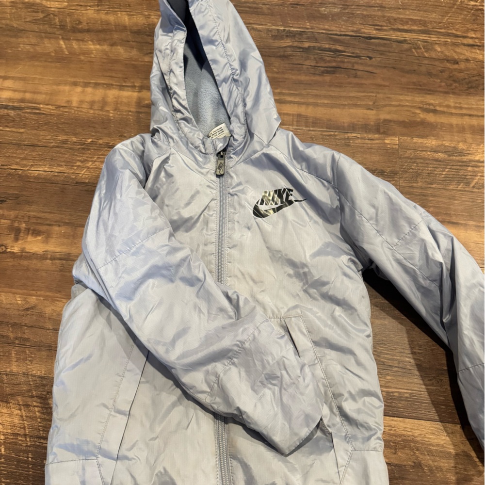 Nike Light Grey Hooded Jacket
